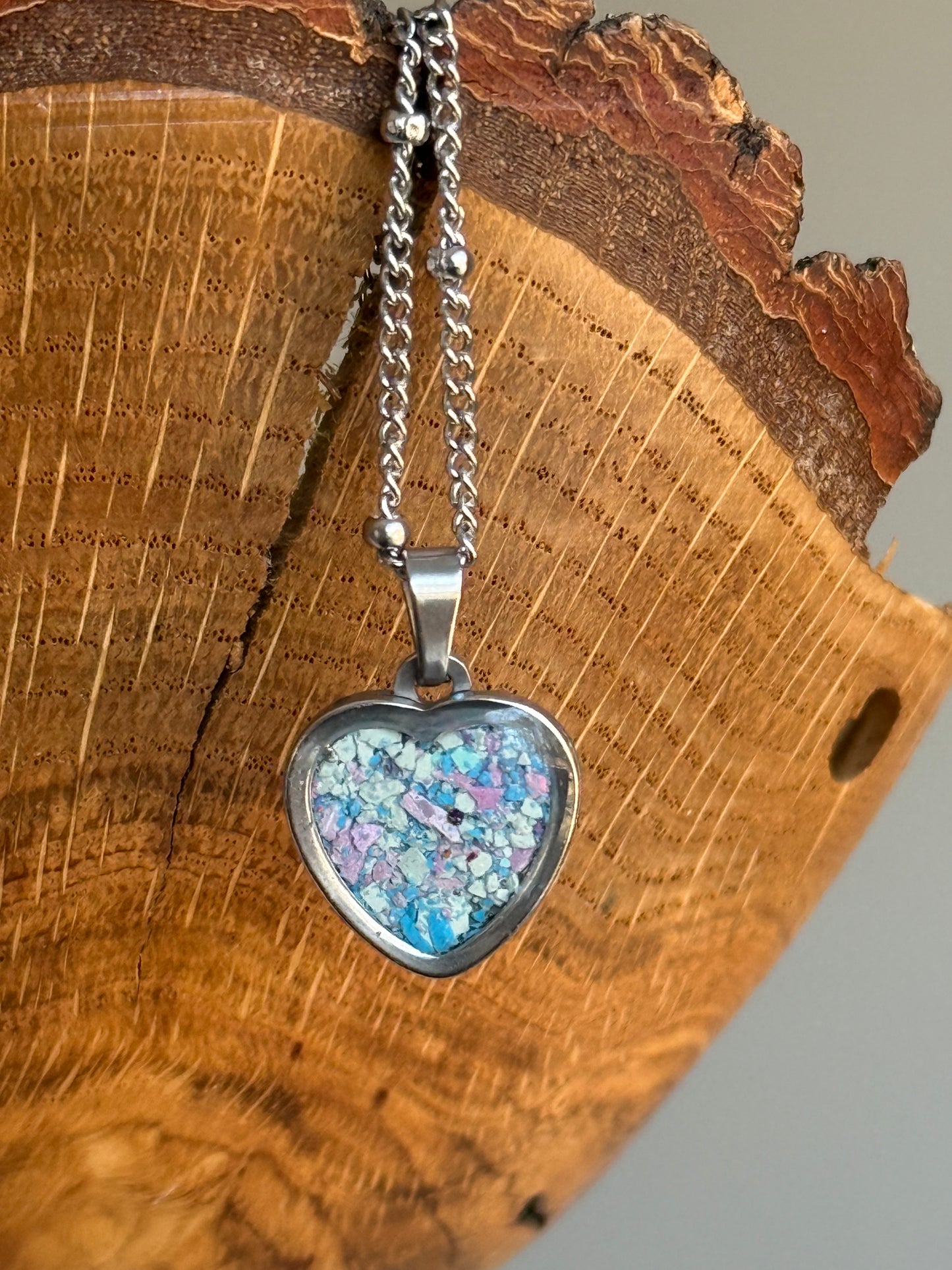 Sarai Heart Pendant (Starlight Pink)