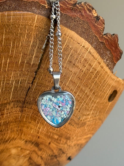 Sarai Heart Pendant (Starlight Pink)