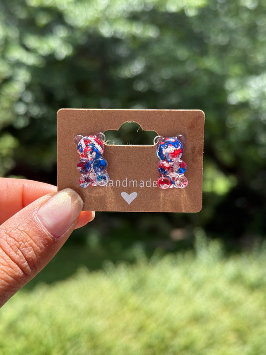 Crayon Gummy Bear Studs (Patriotic)