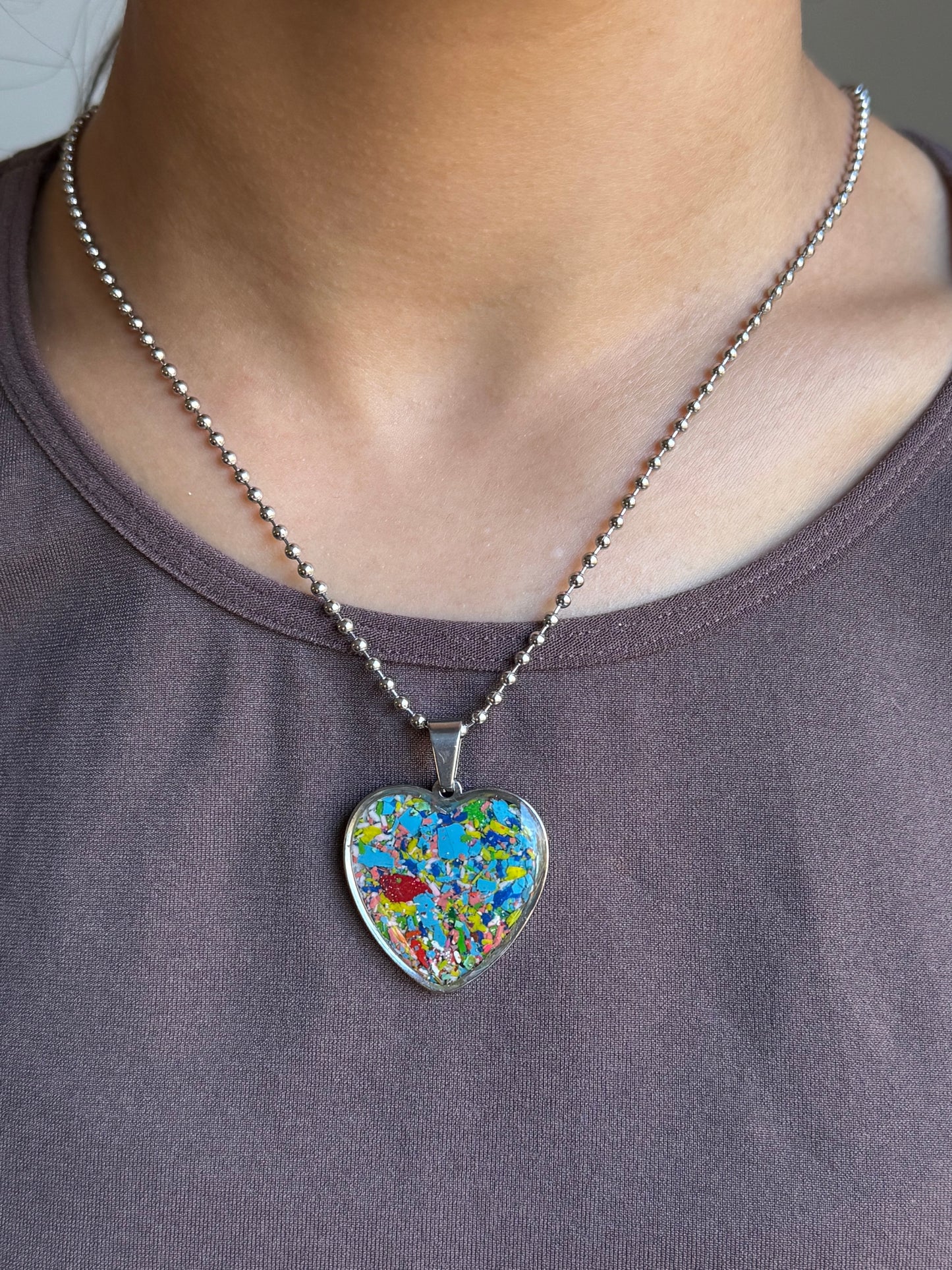 Large Joy Heart Pendant (Skyfall)