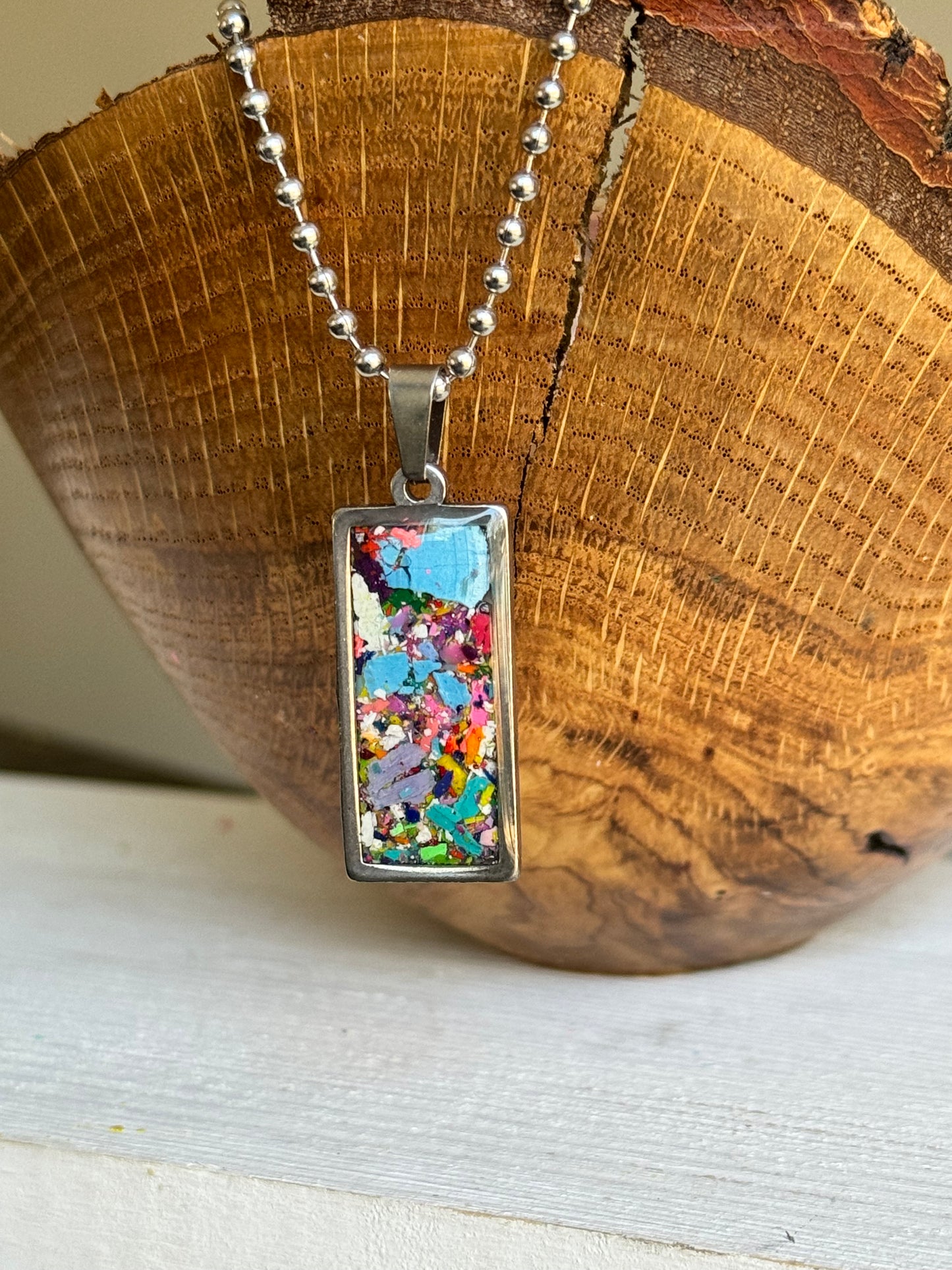 Bluey - Rectangular Pendant