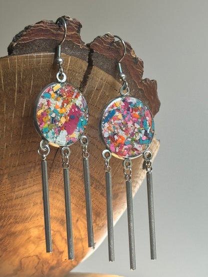 Serendipity Earrings (Dark Pinks)