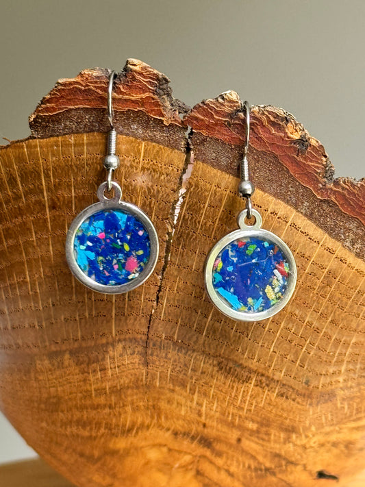 Deep Blue Hanging Earrings