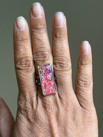 Rebel Pink Statement Ring