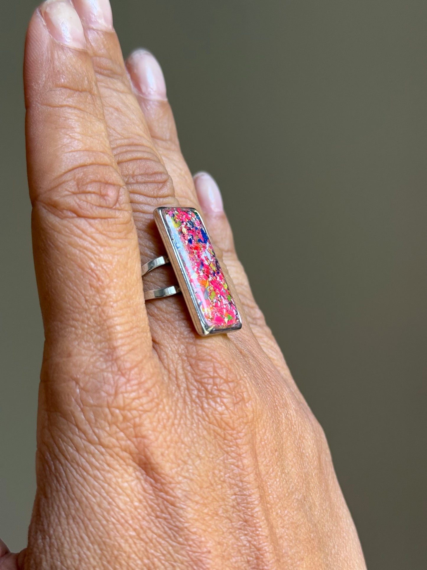 Rebel Pink Statement Ring