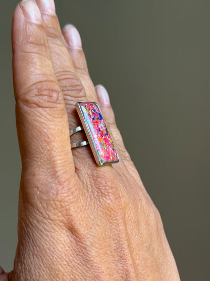 Rebel Pink Statement Ring