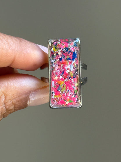 Rebel Pink Statement Ring