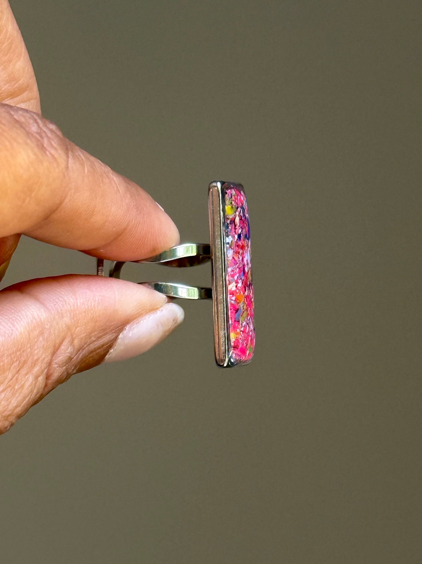 Rebel Pink Statement Ring