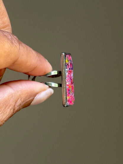 Rebel Pink Statement Ring