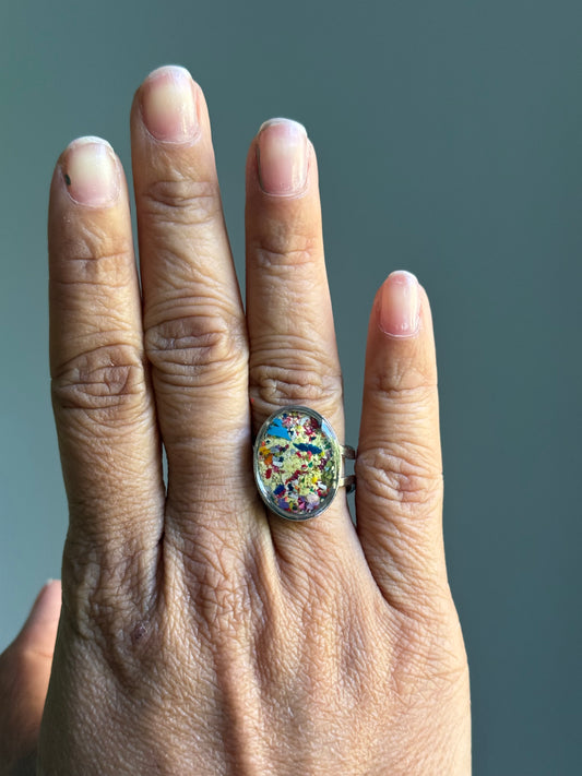 Anise Flower - Oval Ring