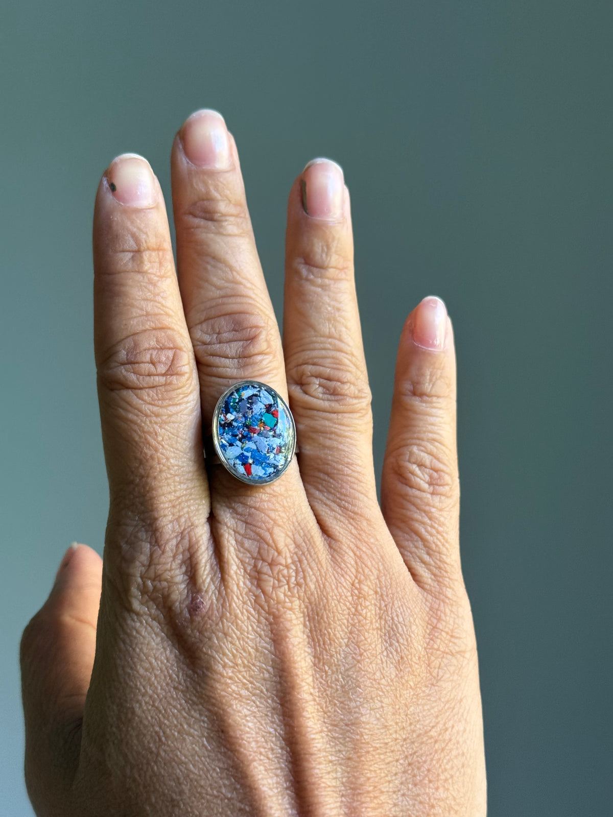 Princess Blue - Oval Ring