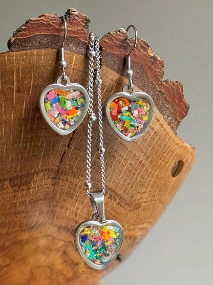 Hearts Dangling Set