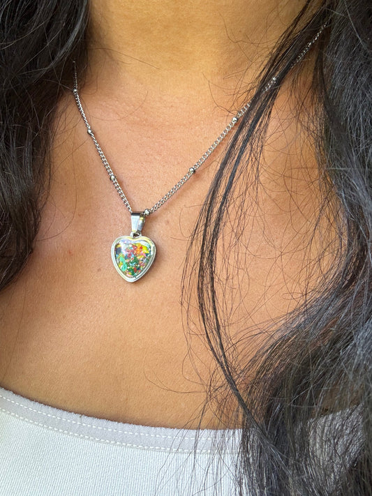 Multicolored Sweetheart Pendant (Small)