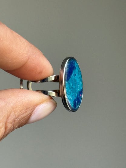 Aquamarine Mix Oval Ring