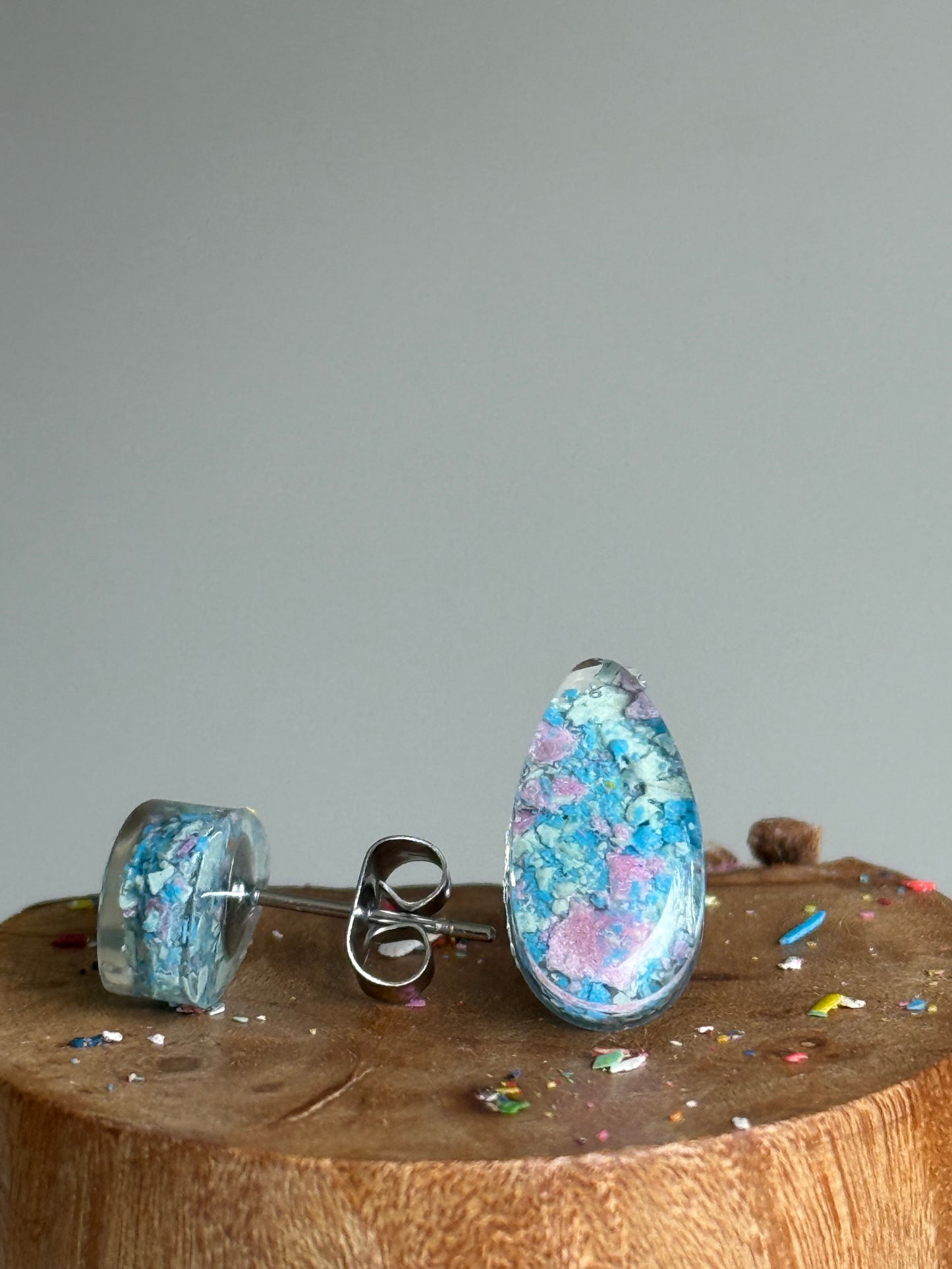 Raindrop Studs (Winter Clouds)