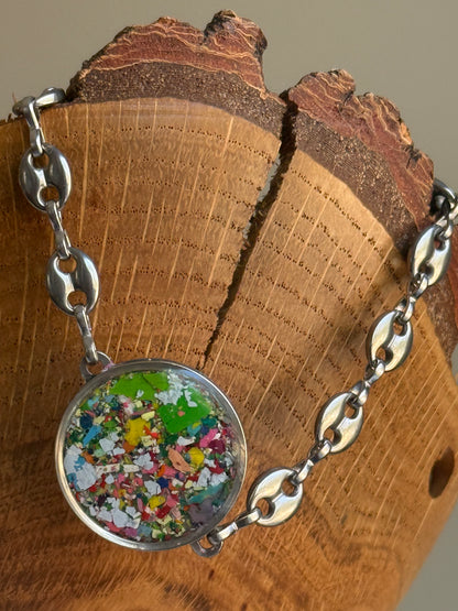 Enamórese del verde azulado 