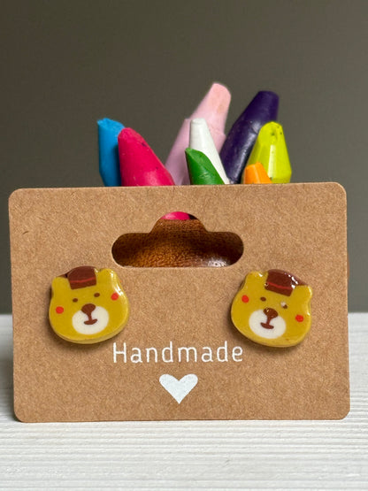 Bear Eraser Studs