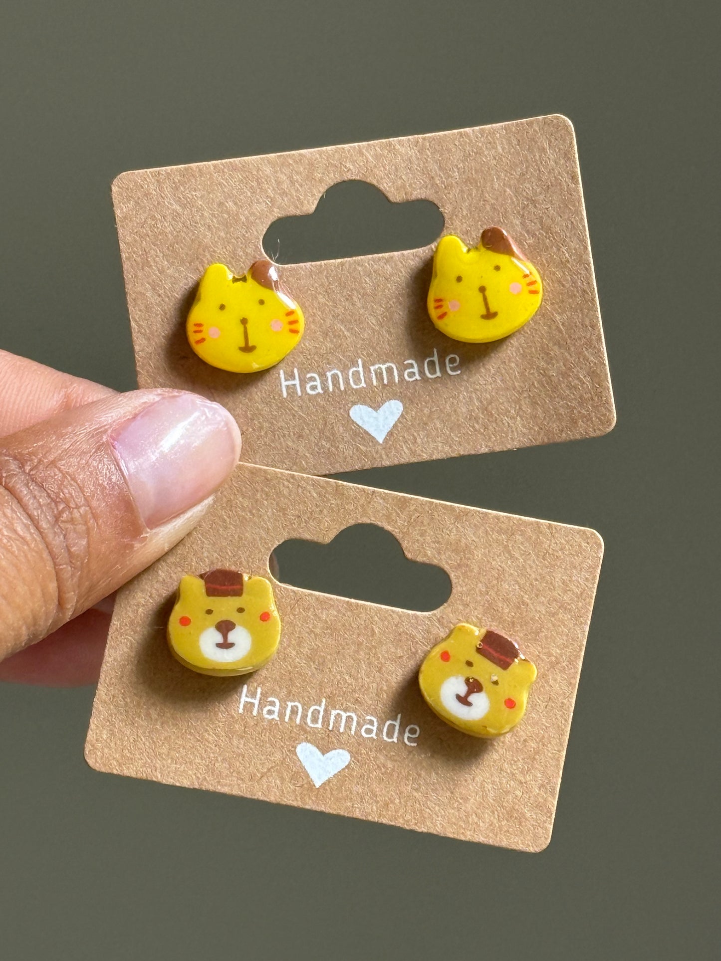 Bear Eraser Studs