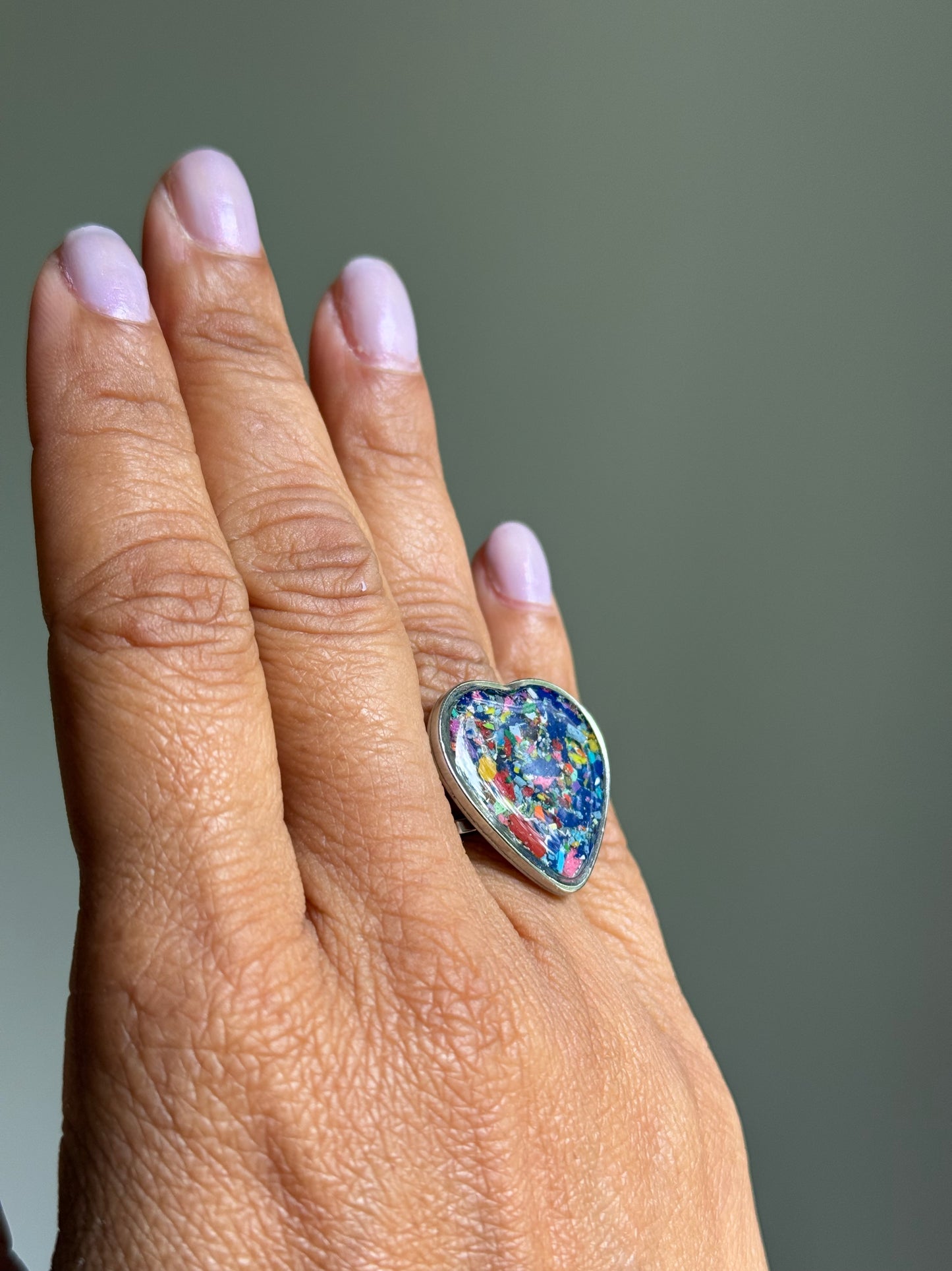 Bague Rectangulaire Multicolore