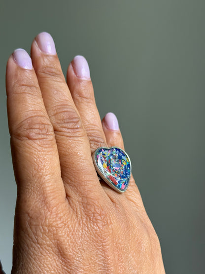 Bague Rectangulaire Multicolore