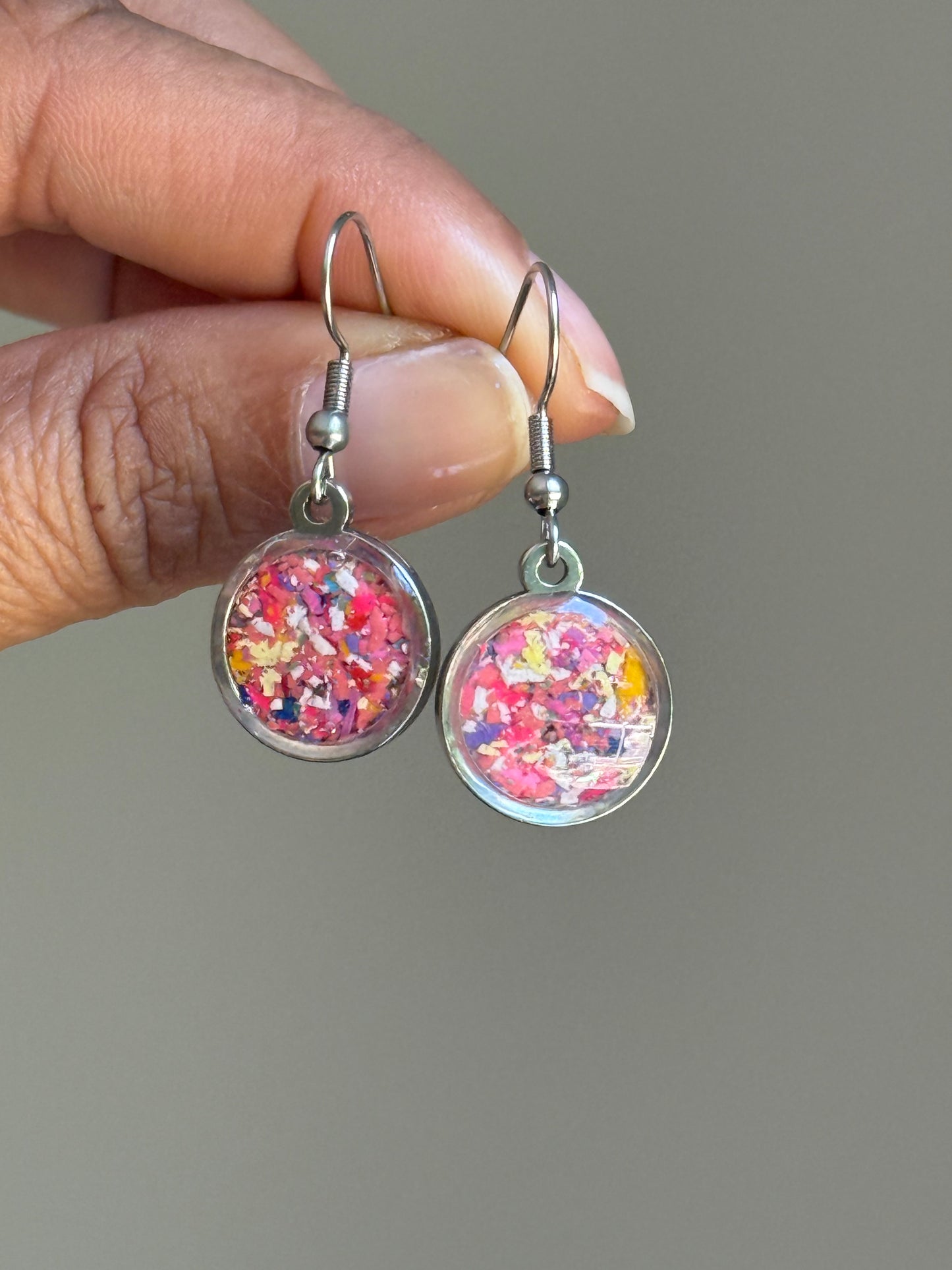 Punk Rose Dangling Earrings