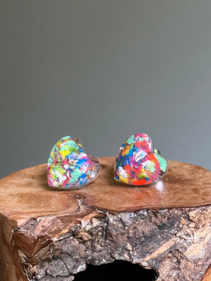 Supersonic Heart Studs