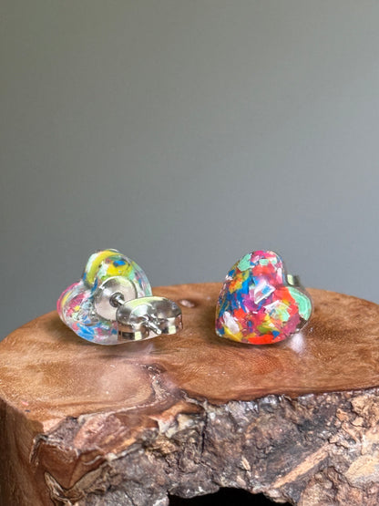 Supersonic Heart Studs