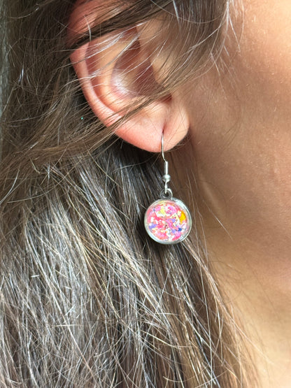 Punk Rose Dangling Earrings