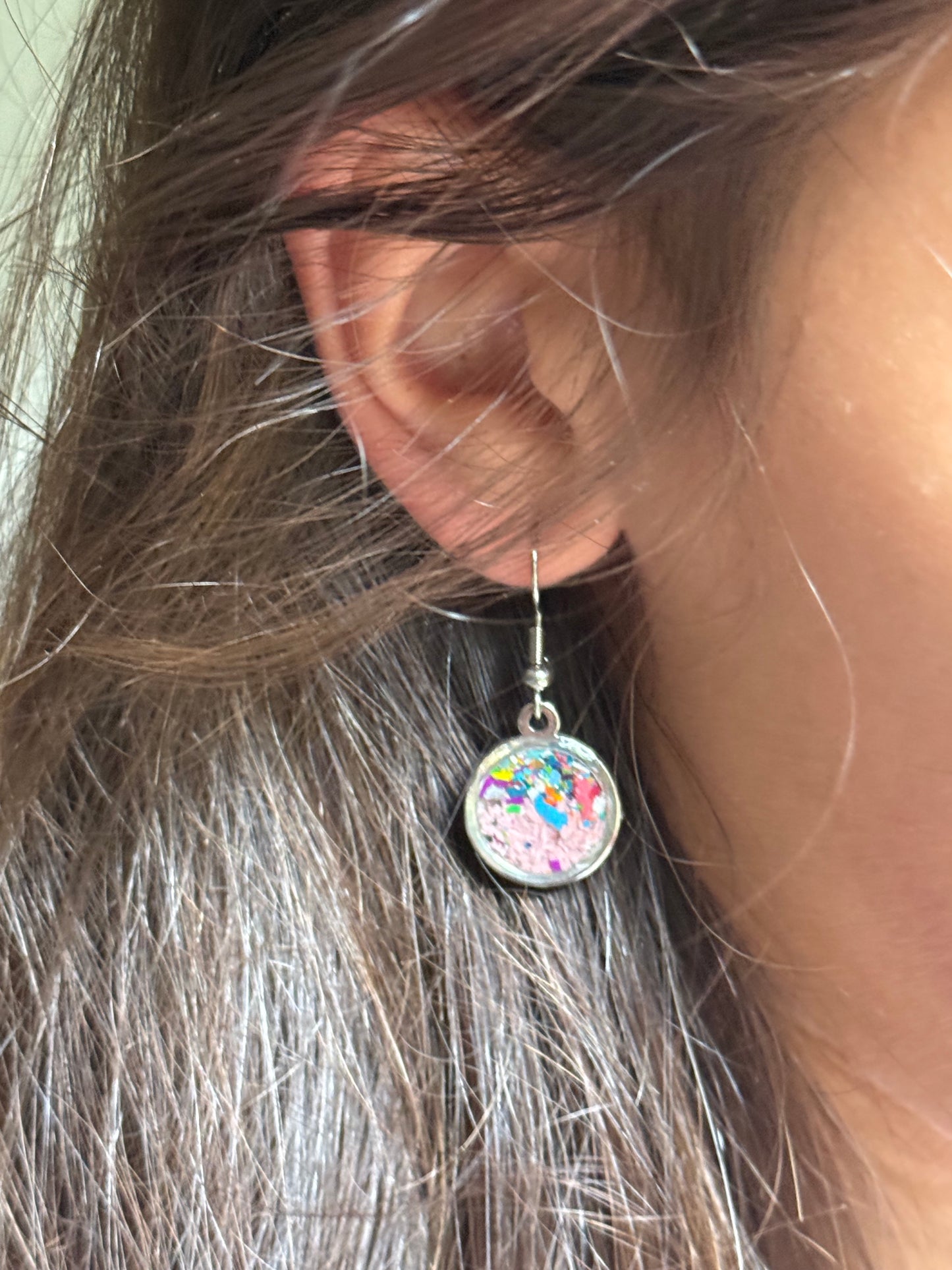 Vintage Blush Dangling Earrings