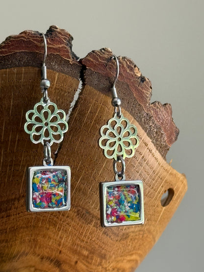 Swirl Candy Bouquet Earrings