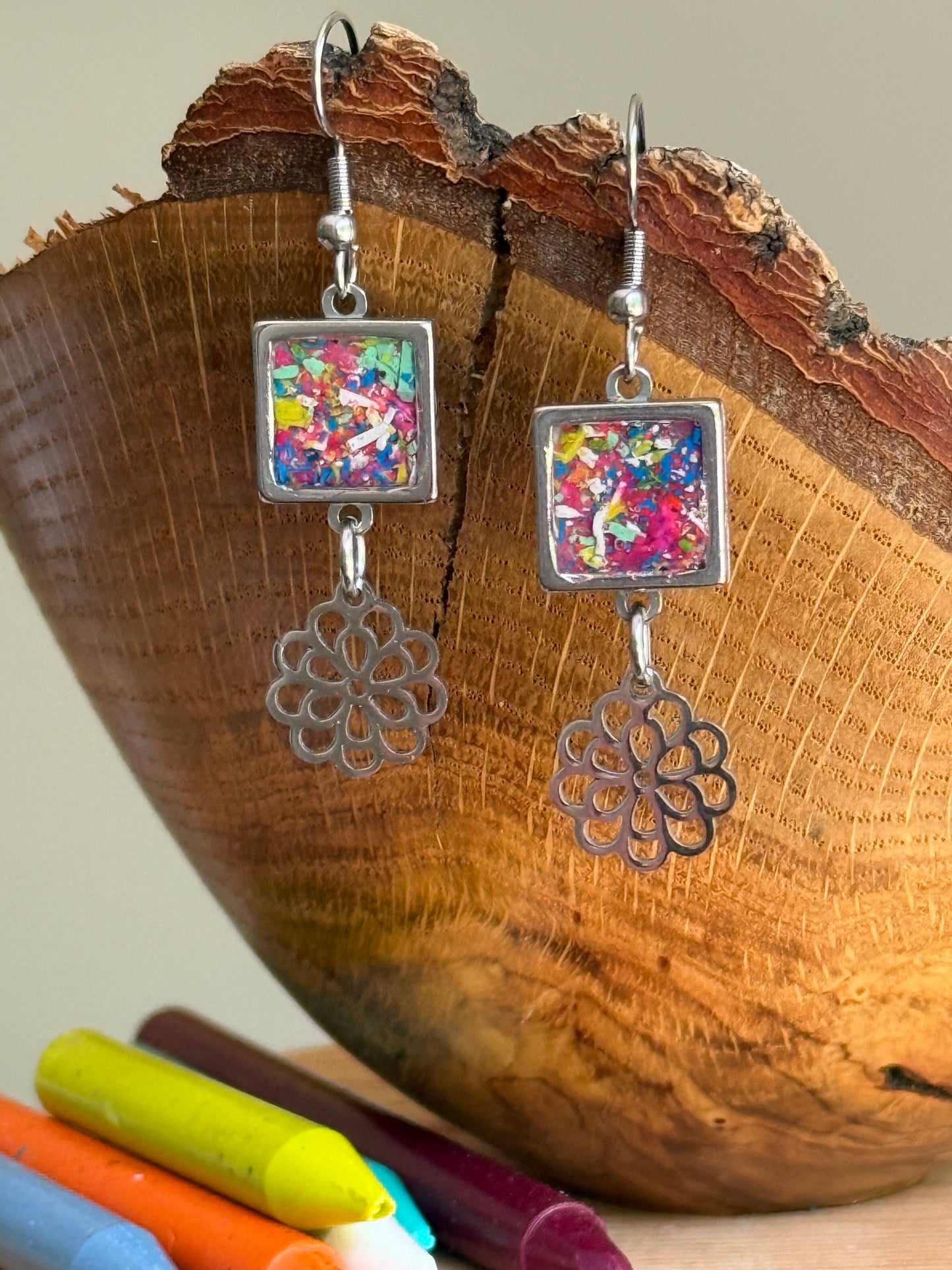Marbled Candy Bouquet Earrings