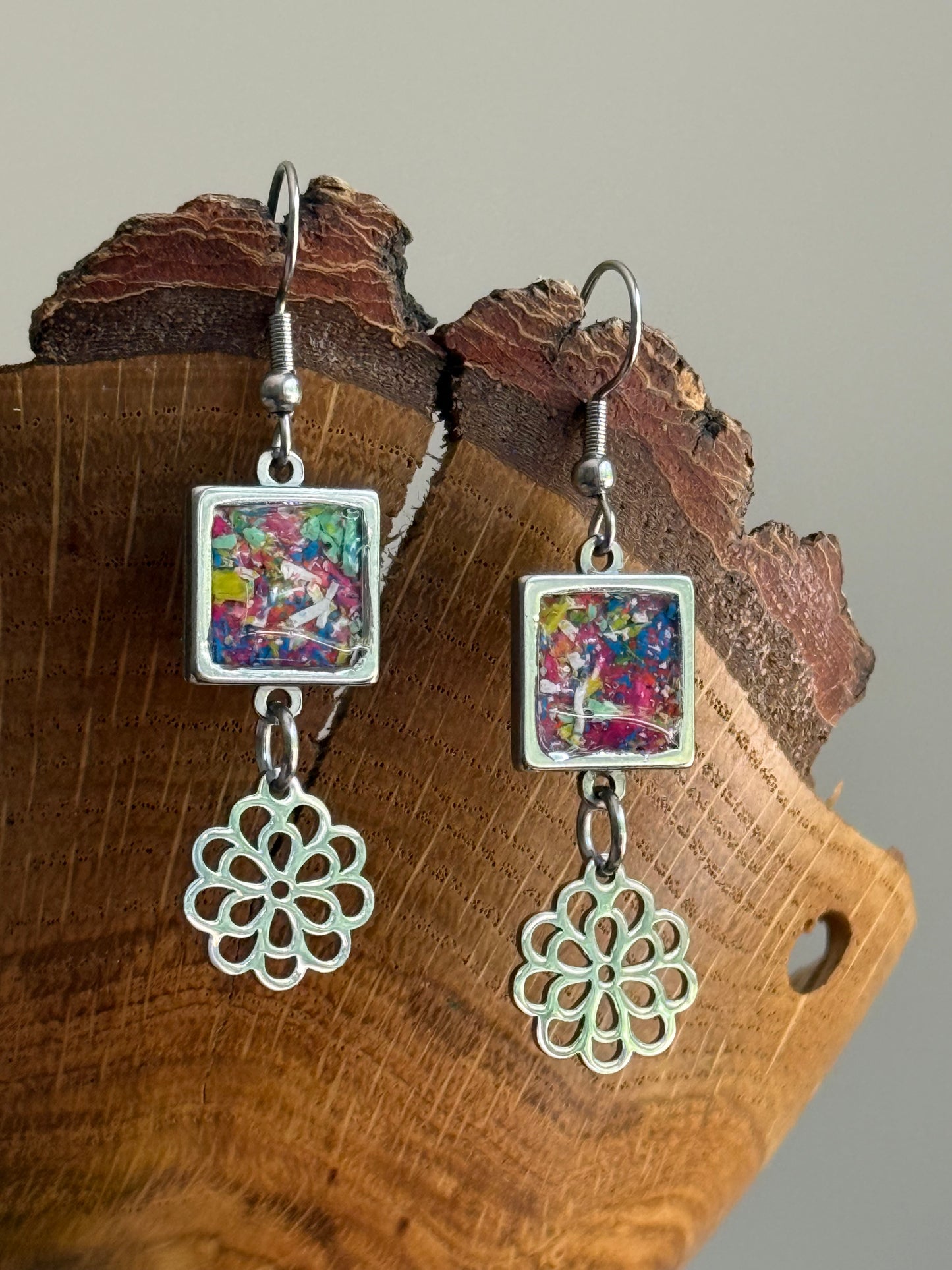 Marbled Candy Bouquet Earrings