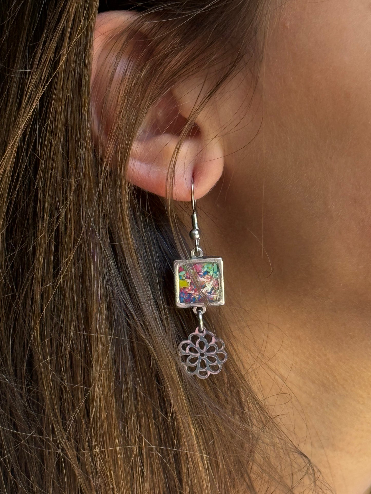 Marbled Candy Bouquet Earrings