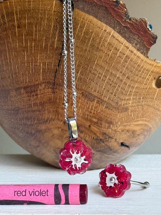 Crayon Bloom Set (Red Violet)