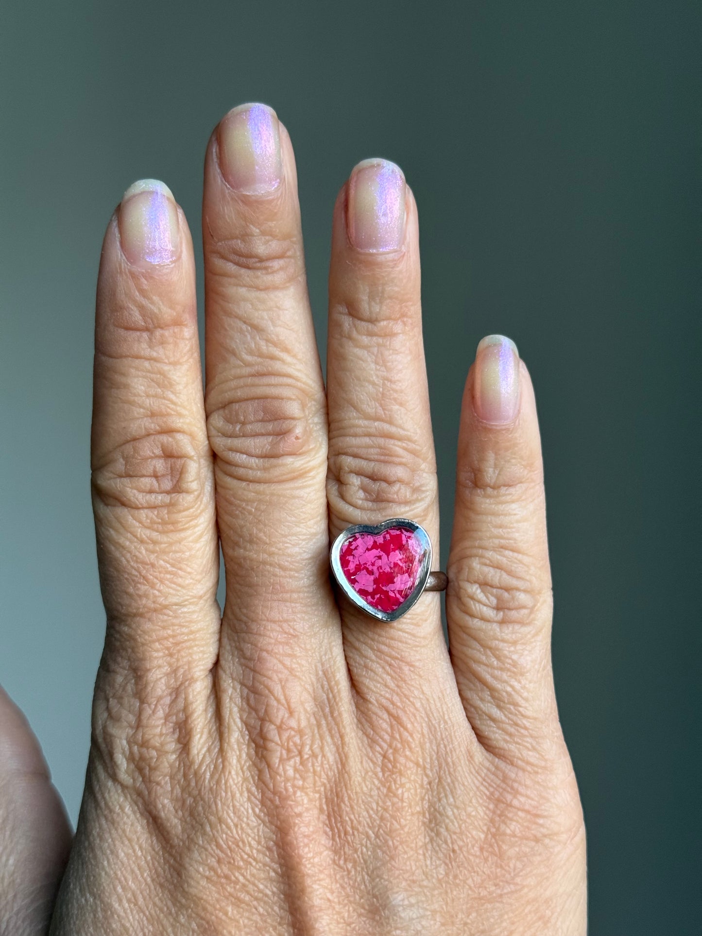 Red & Pink Heart Ring