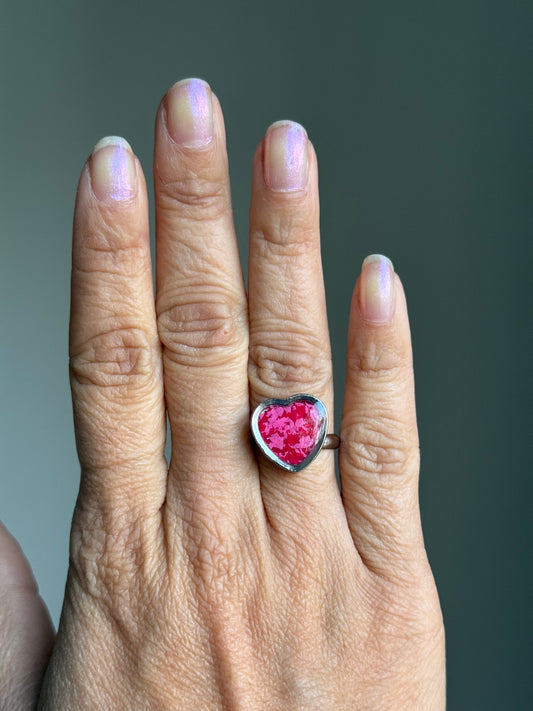 Red & Pink Heart Ring