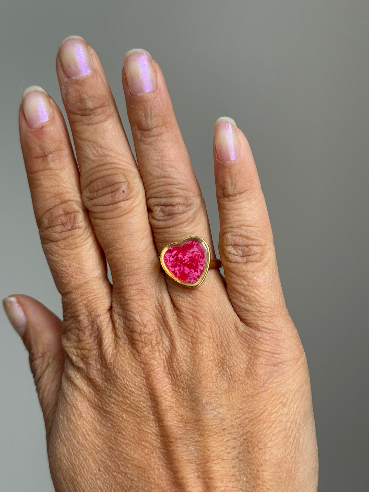 Red & Pink Heart Ring