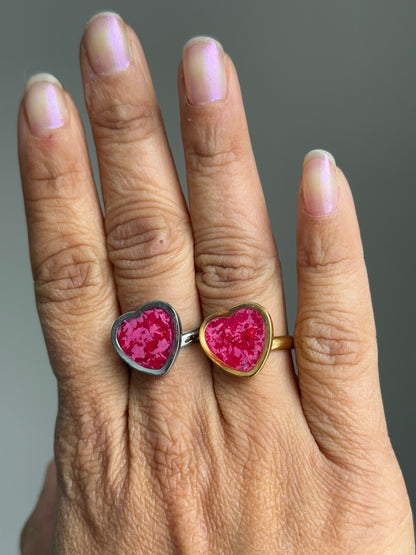 Red & Pink Heart Ring