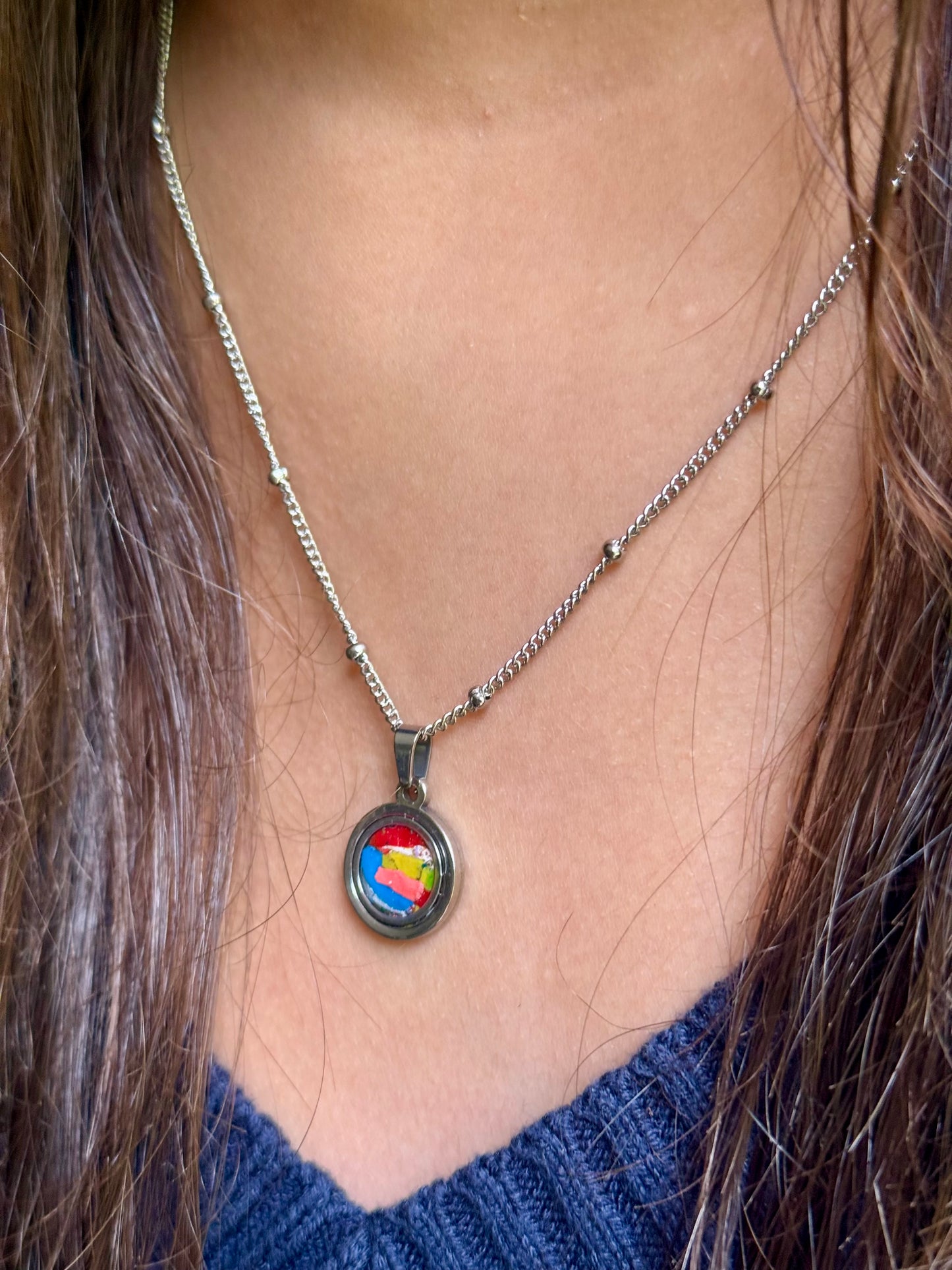 Mosaic Round Pendant