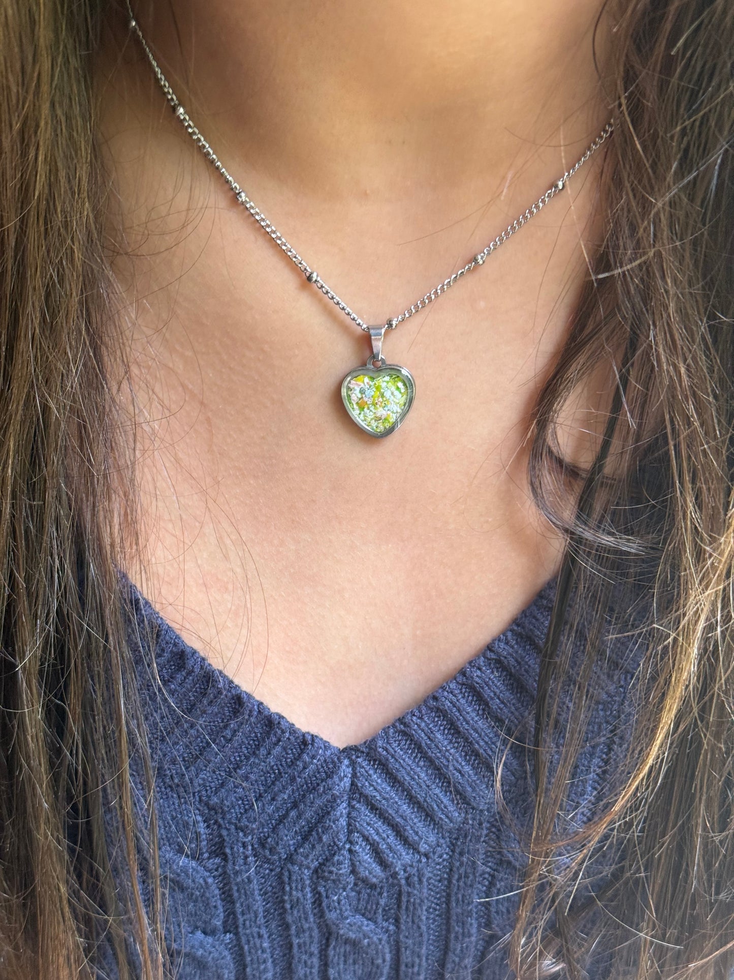 Velvet Ivy Heart Necklace