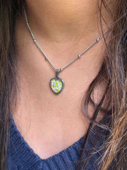 Velvet Ivy Heart Necklace