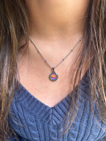 Mosaic Round Pendant