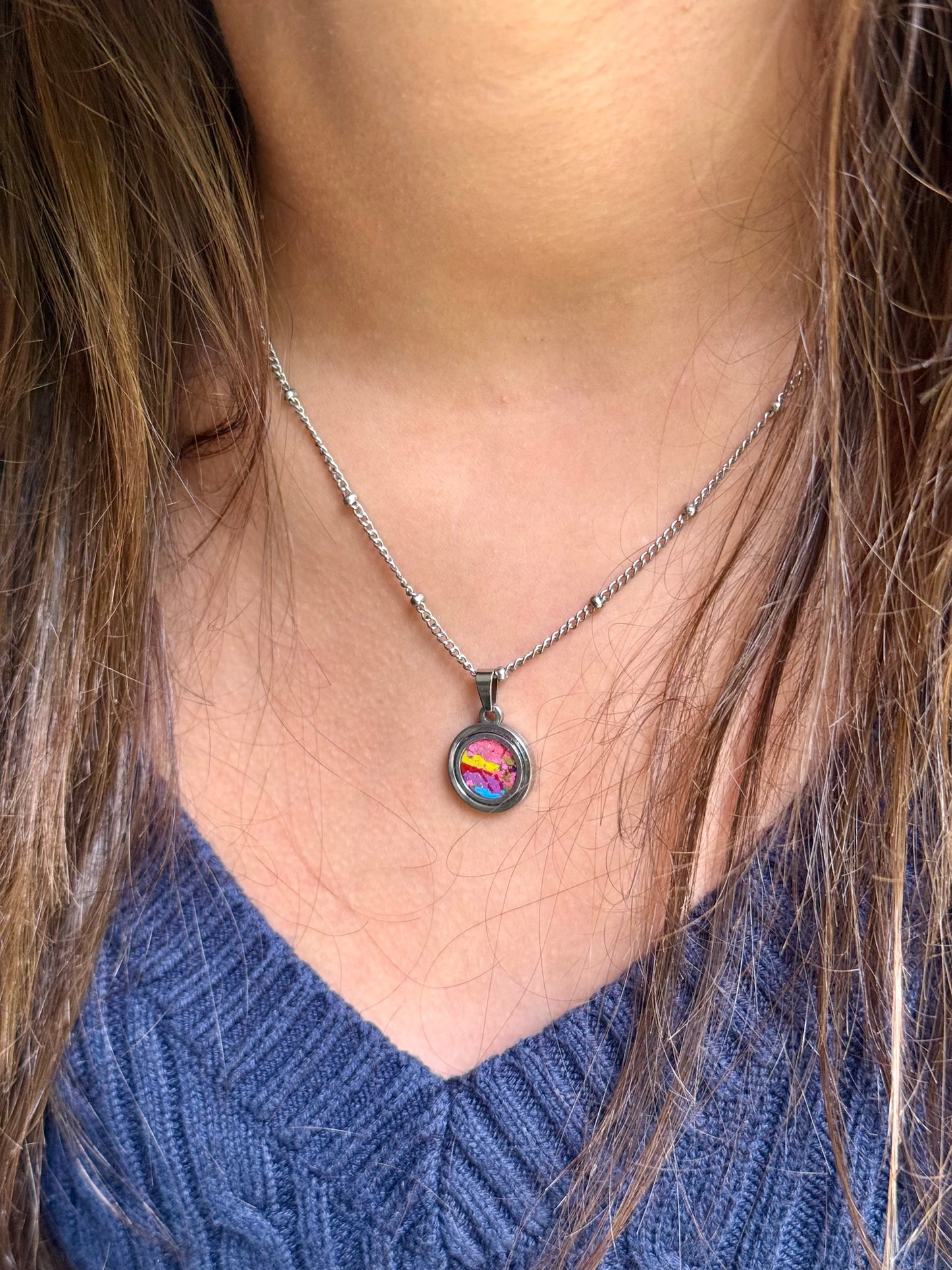 Mosaic Round Pendant