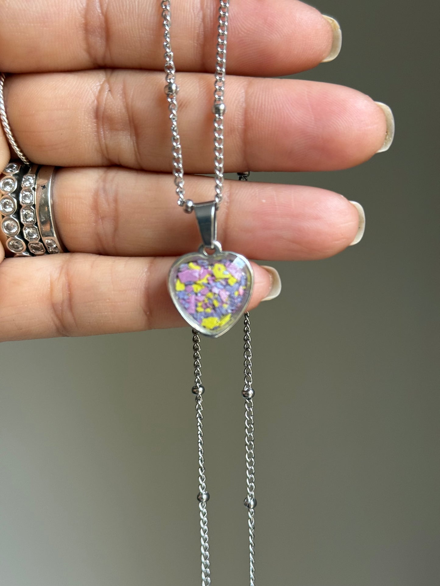 Sarai Heart Pendant (Poppy)