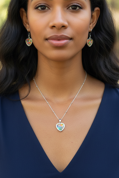 Heart Set Nose Down Front Facing