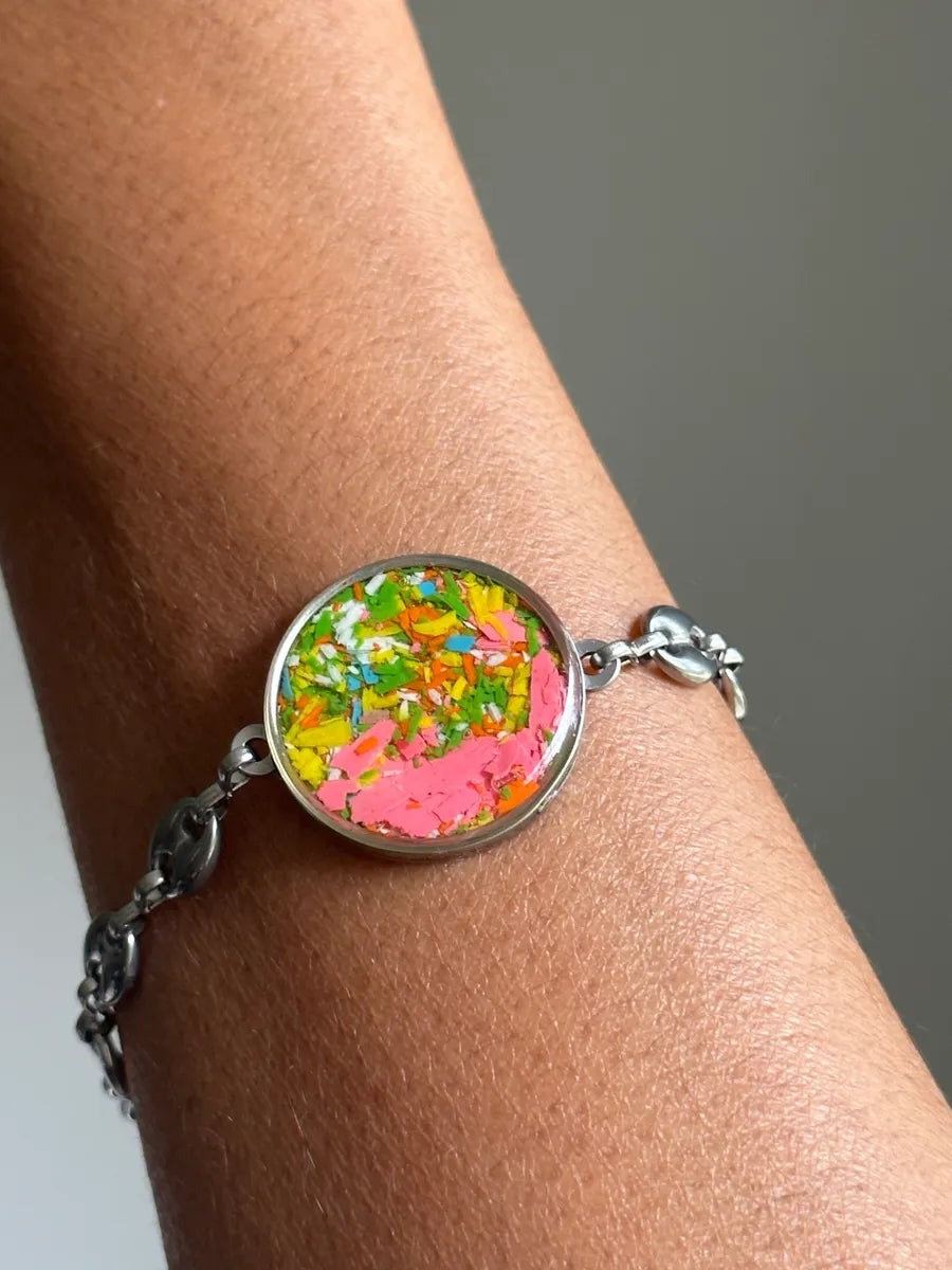 stainless steel bracelet with crayon by crayonfetti 