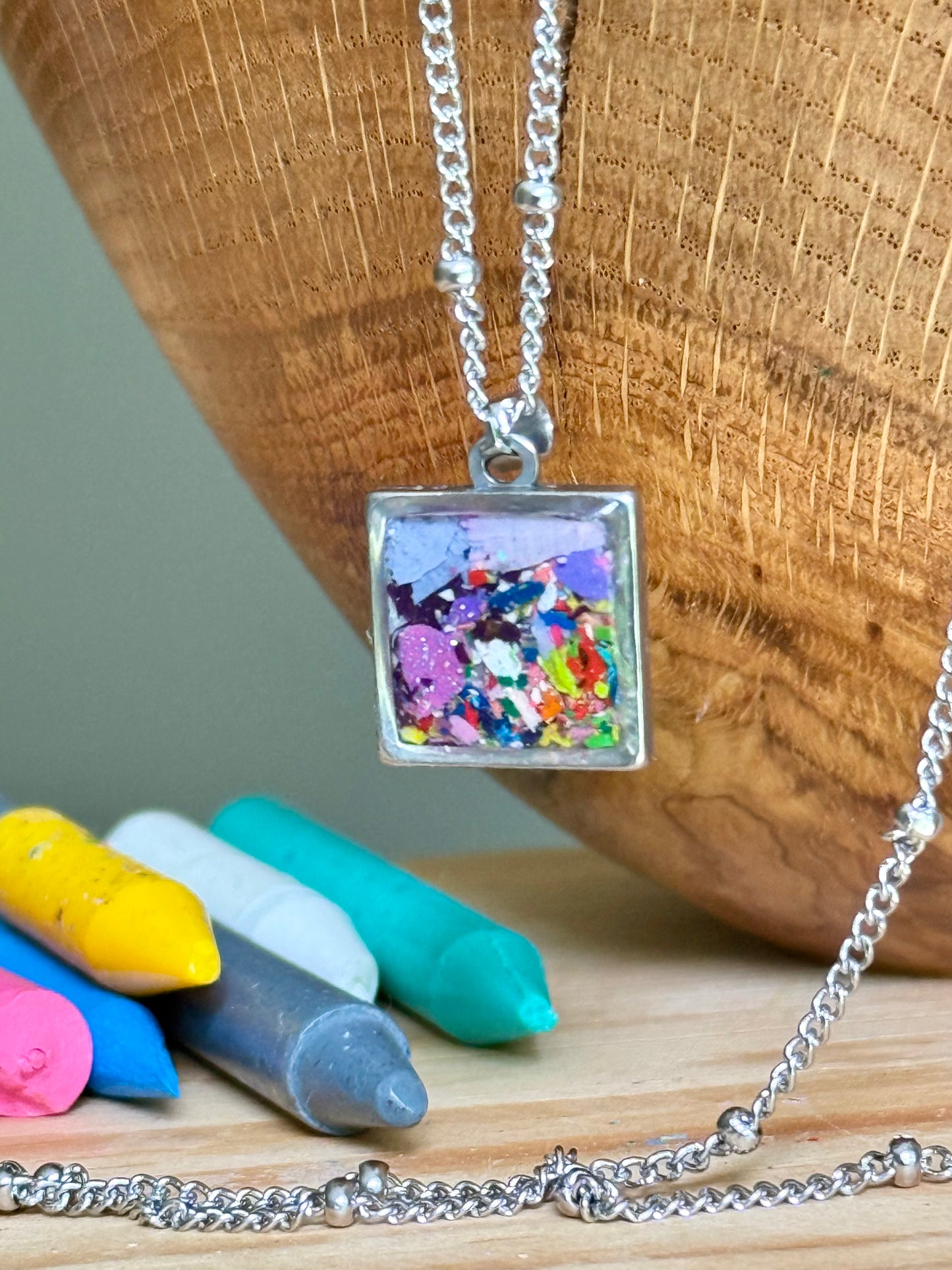 Purply Haze Square Pendant