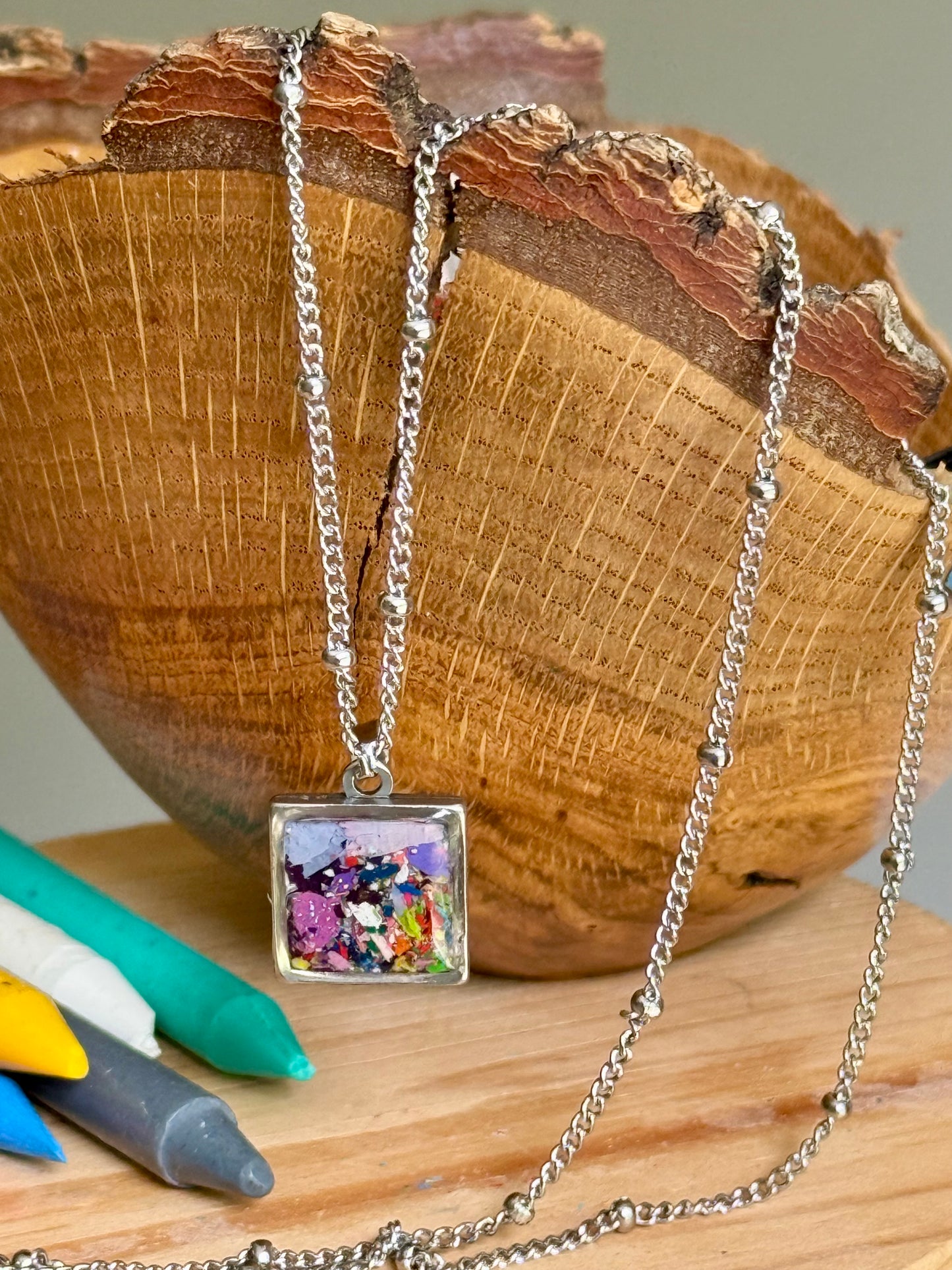 Purply Haze Square Pendant